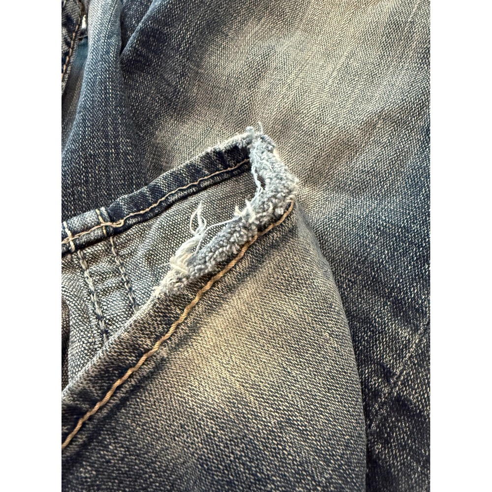 Buckle Big Star Vintage Liv Bootcut Jeans Blue Distressed Studded 31L Womens - Picture 10 of 12